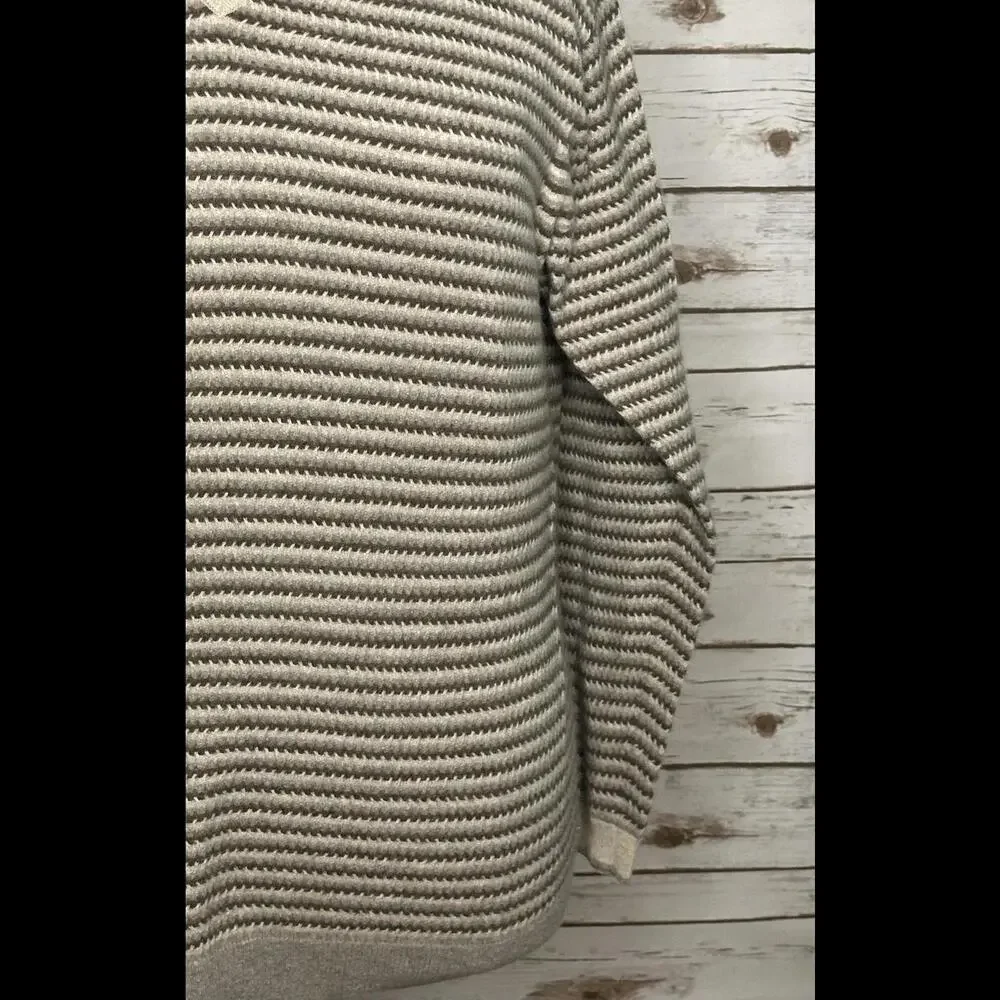 Richard Waithe striped cashmere V-neck sweater Size XXL